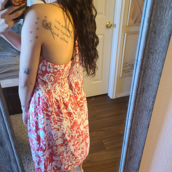 1950's baby doll hawaiian print halter dress - Picture 5 of 11